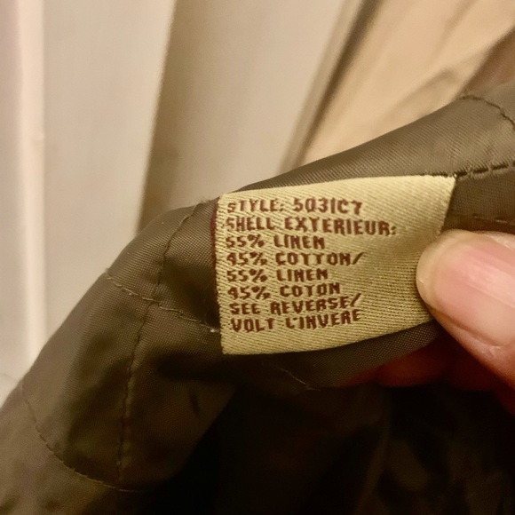 Women’s 12-14 Large Green Buttoned-Up Hooded Linen Coat - Picture 6 of 11